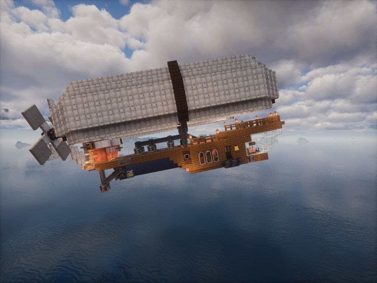 Large workshop airship on the ASTRA Minecraft server