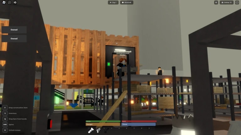 Official screenshot from the MARALYS Roblox game Reckfell: 3008