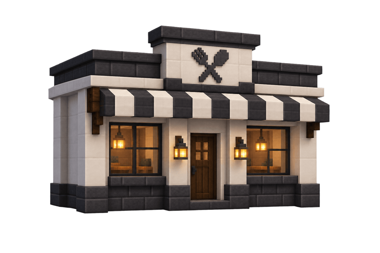 A small player-owned Minecraft restaurant